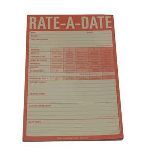 Rate-A-Date Pad, Humorous Dating Report Card, Funny Gift